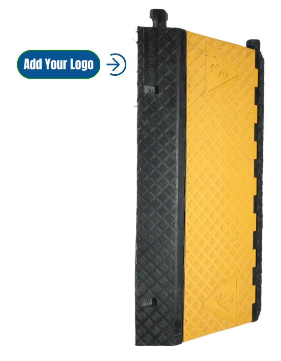 Logo mockup on cable protector